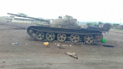T-62 tank by the TDF in Afar