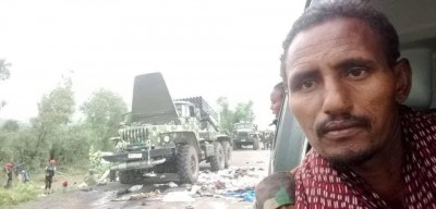 The TDF have captured a BM-21 grad rocket launcher from the ENDF near Korem