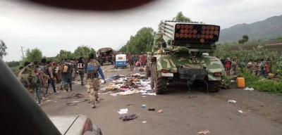 The TDF have captured a BM-21 grad rocket launcher from the ENDF near Korem