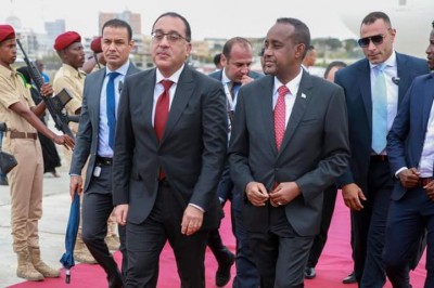 Egypt, one of Somalia’s traditional is represented by a high-level delegation lead by by its PM to the inauguration.