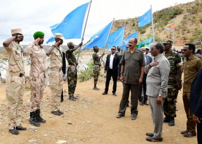 President Hassan Sheikh Mohamud in Eritrea