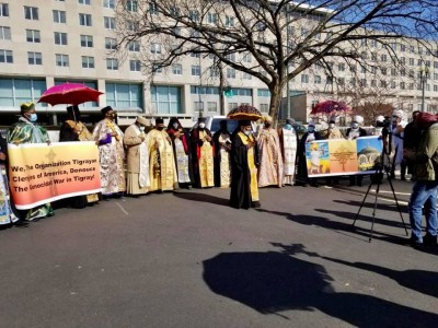 Religious Leaders protest TigrayGenocide