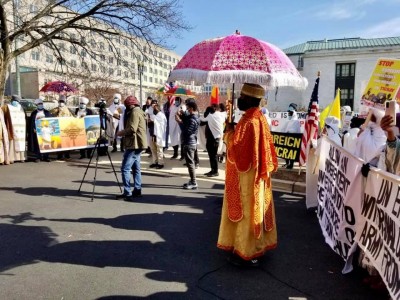 Religious Leaders protest TigrayGenocide