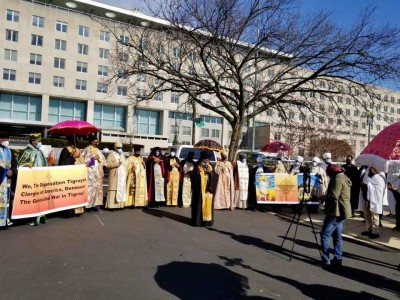 Religious Leaders protest TigrayGenocide