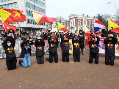 Dutch women of Tigray descent protested yesterday at International Women's Day rallies in The Hague